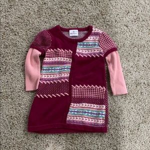 Hanna Anderson girls sweater dress size 90